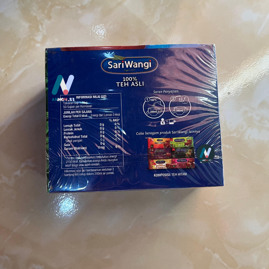 SARIWANGI Premium Black Tea Original Natural Indonesian Fragrance Legendary 2PAX