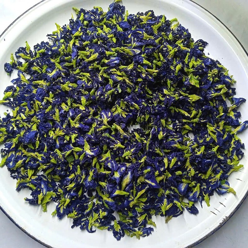 DRIED BLUE BUTTERFLY PEA FLOWER nil Katarolu Ternatea Clitoria Blue Tea Herb 50g