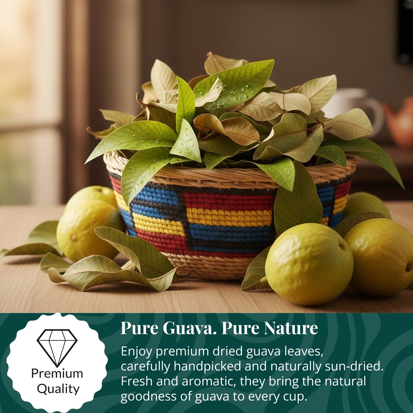 75 Guava Tea Bags, Natural Guava Leaves Tea, Té De Hojas De Guayaba, Herbal Tea