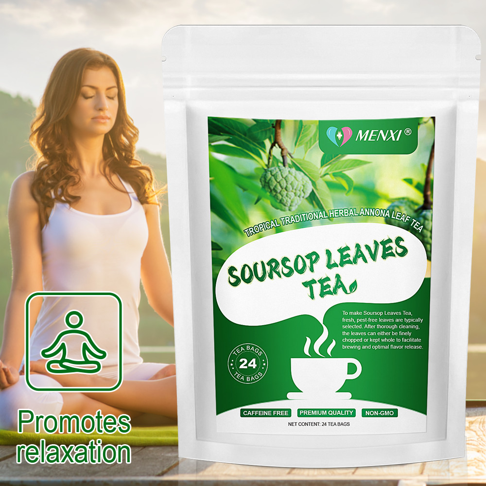 Soursop Tea Bags 100% Natural Graviola Leaves, Hoja Guanabana Tea, Caffeine Free