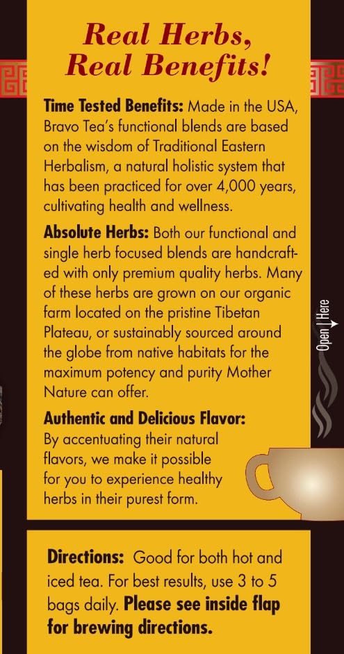 Chaga Mushroom Herbal Tea Caffeine Free, 20 tea bags, 1 count