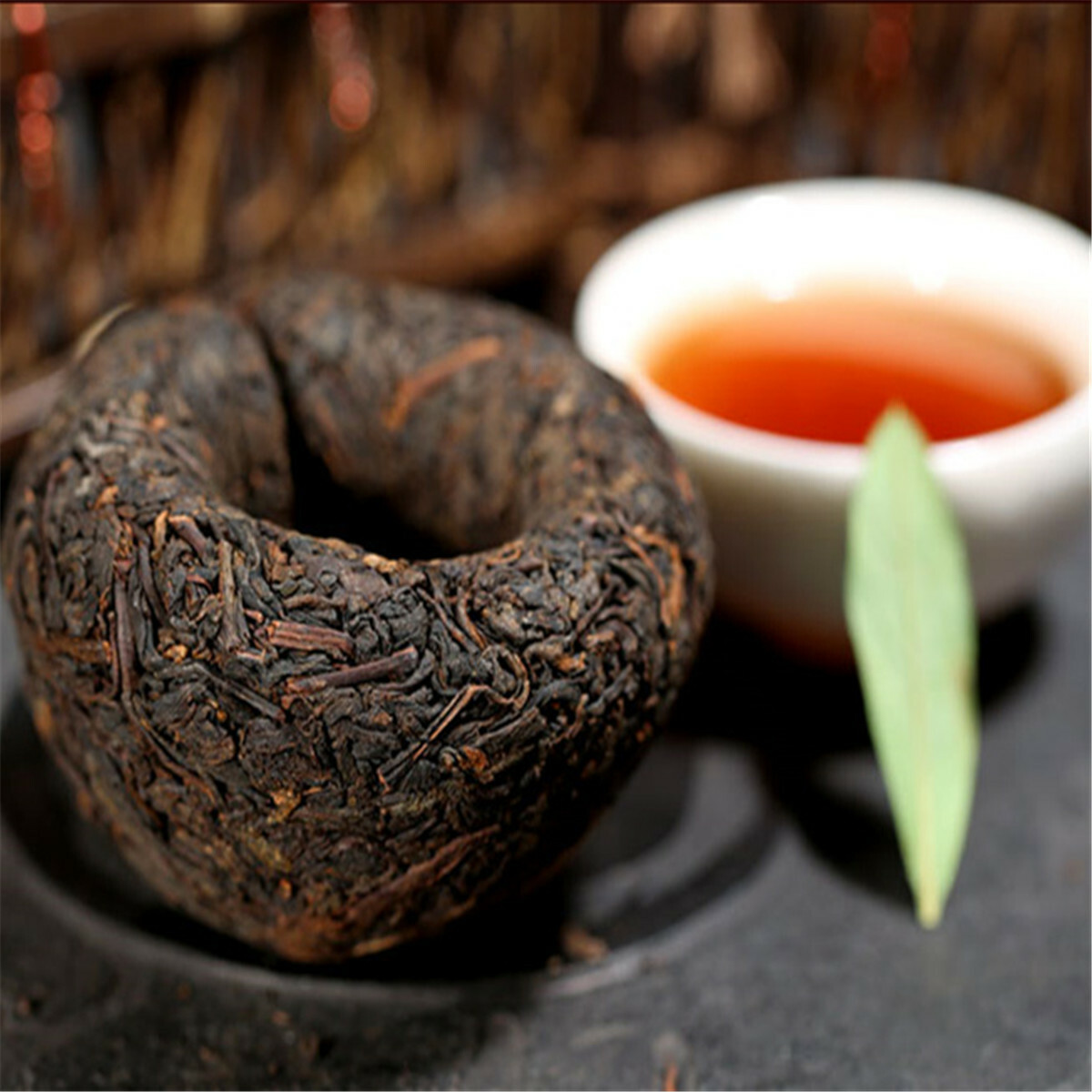 5pcs Black Pu-erh Tea Top Grade Yunnan Original Puer Red Tea Pu’er Tuo Cha 500g