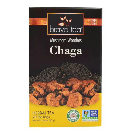 Chaga Tea 20 Bags By Bravo Tea & Herbs