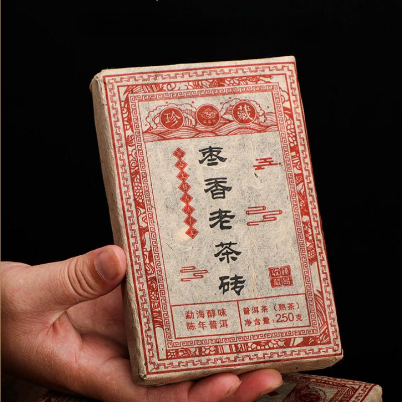 1000g Yunnan Aged Pu-erh Cooked Tea Brick Old Pu-erh Ripe Tea Organic Pu’er Tea