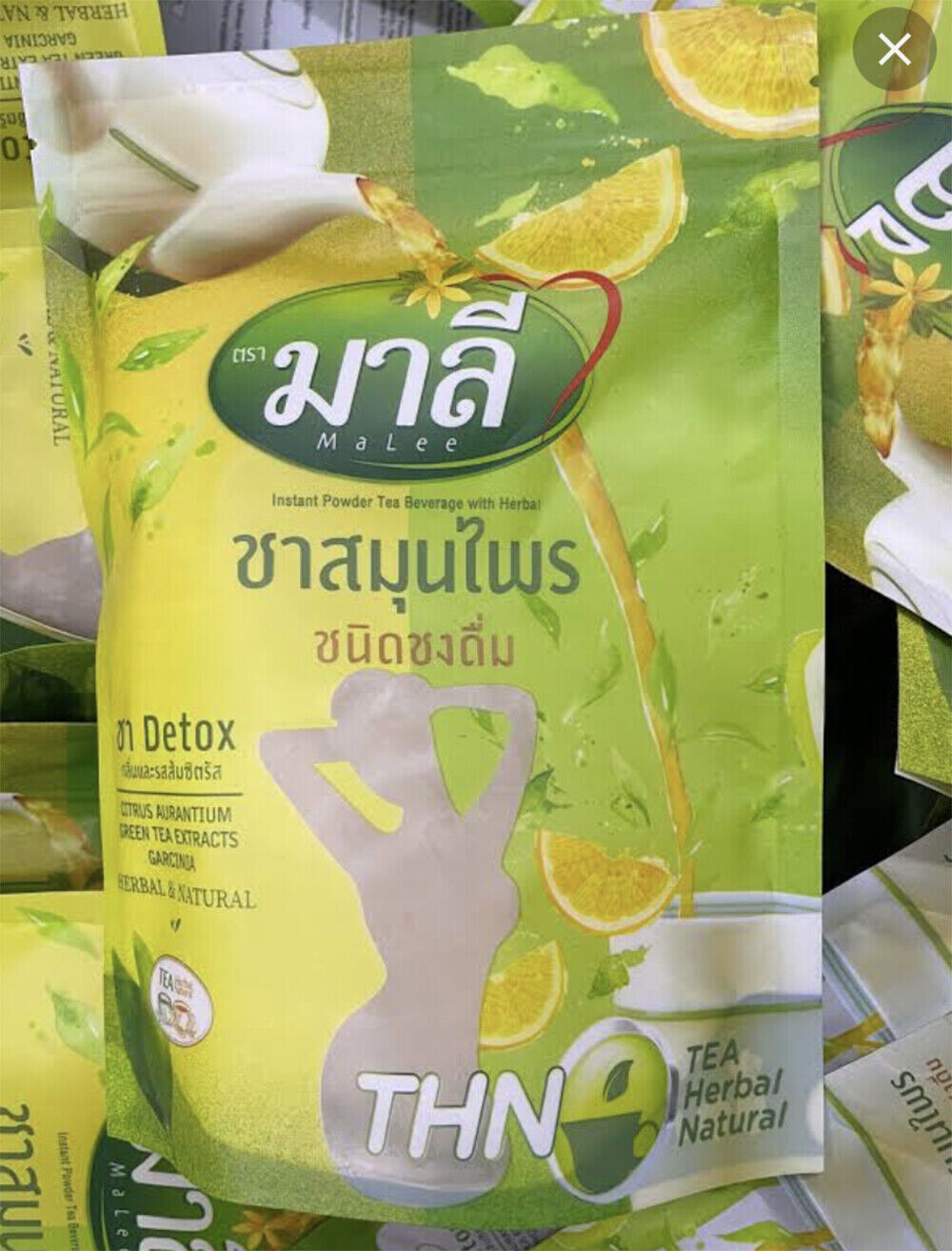 2X Tea Herbal Malee Detox Drink Instant Thai Healthy Natural Cleanse Colon Halal