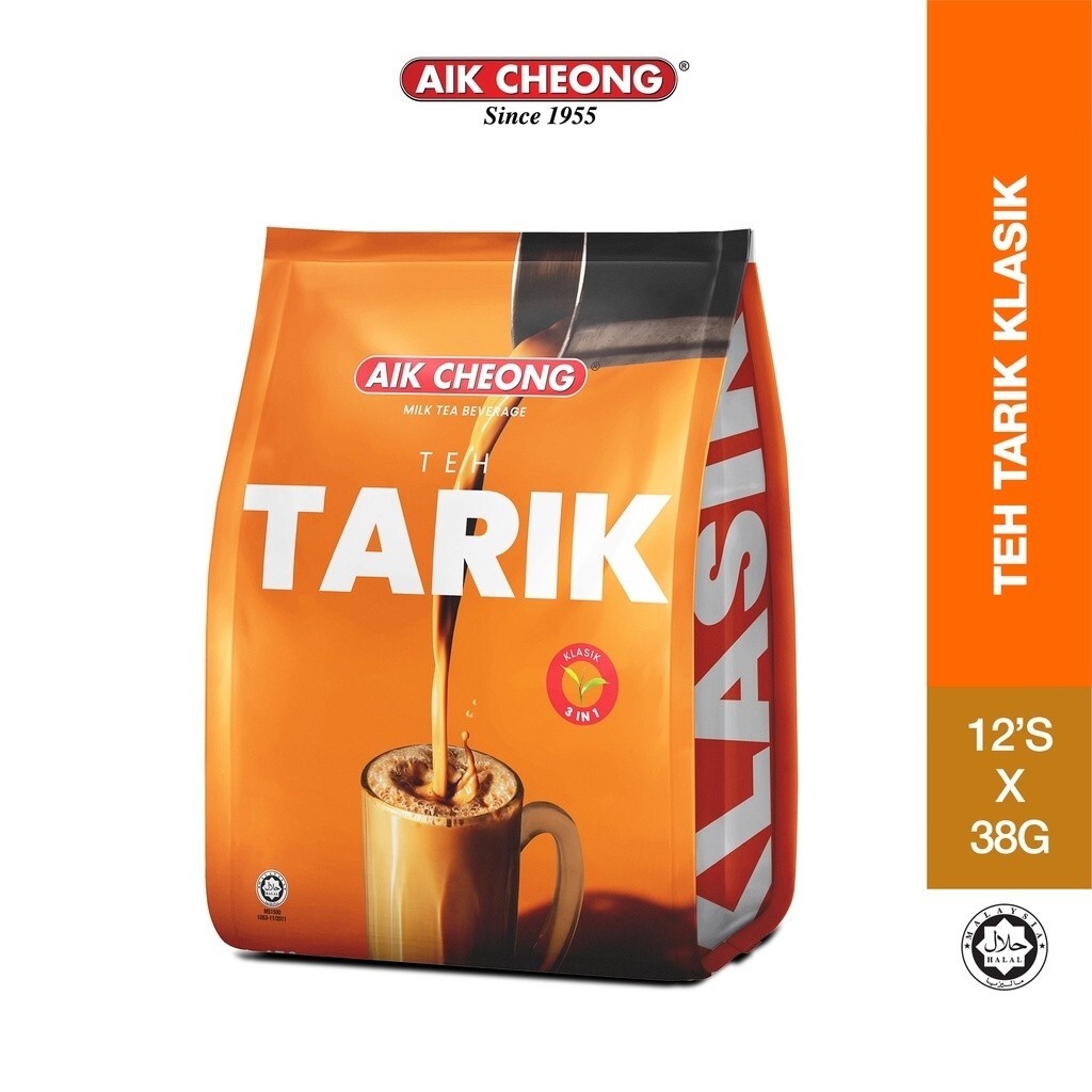 [1 PACK] TEH TARIK CLASSIC 12s x 38g Aik Cheong 3 In 1 EXPRESS SHIP