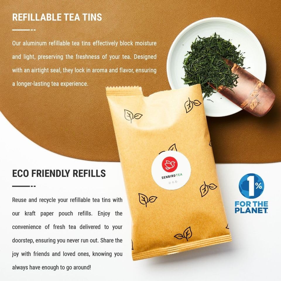 Senbird Premium Gyokuro – Japanese Shade Grown Green Tea – From Kyoto Japan -…