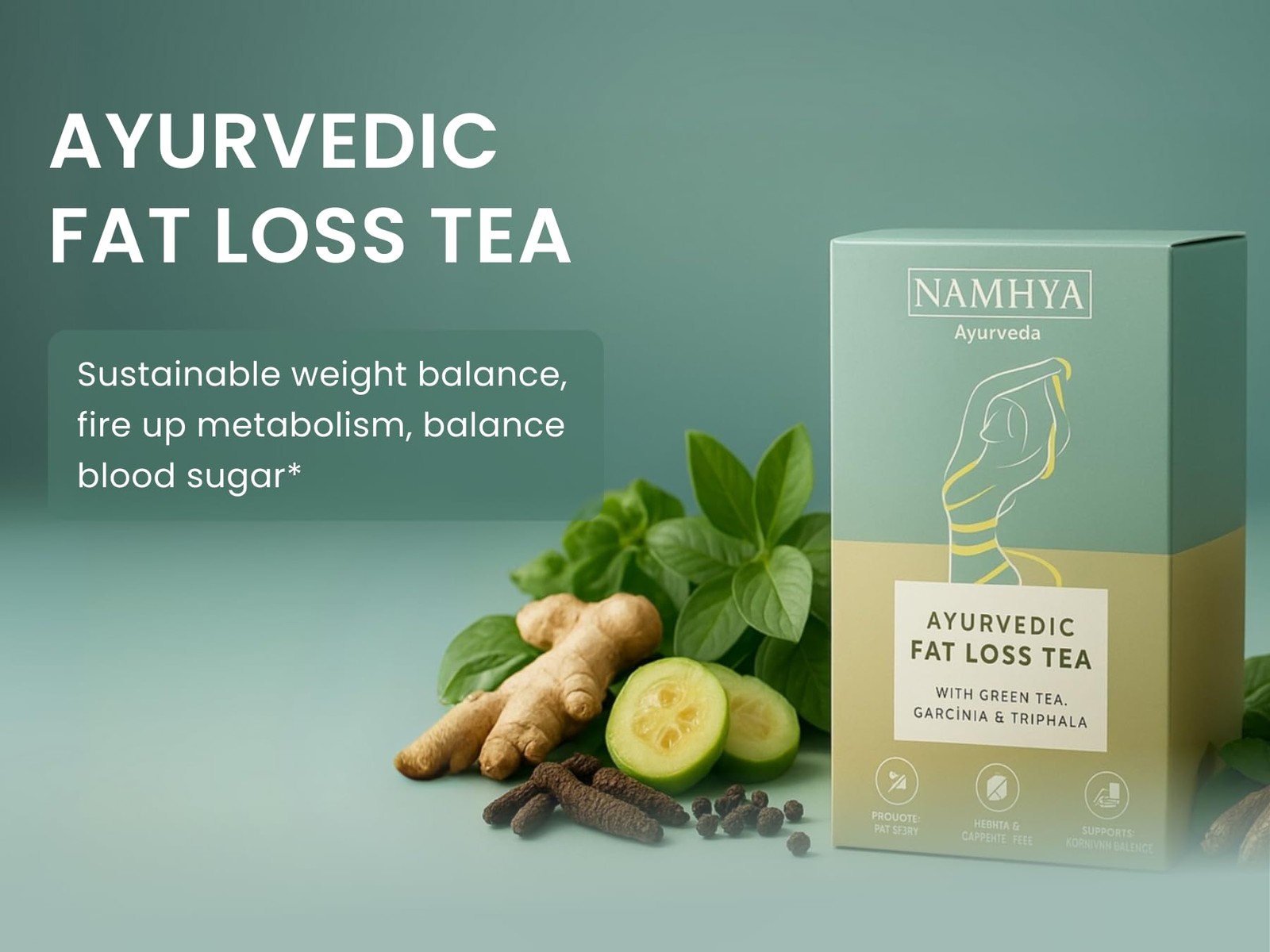 Namhya Ayurvedic Fat Loss Tea 30 Day Pack | Metabolic Detox