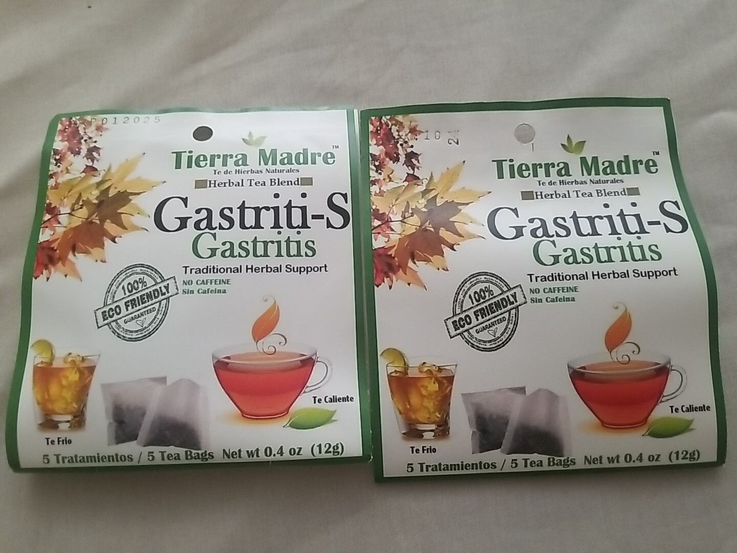 Tierra Madre,Gastriti-S TEA Herbal Support, 10 Tea Bags/Hierbas Naturales