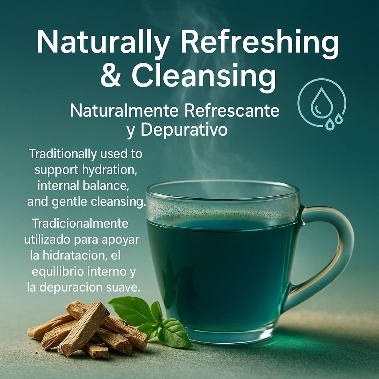 Palo Azul Herbal Tea – 24 Tea Bags–Kidneywood Blue Stick Infusion 100% Natural