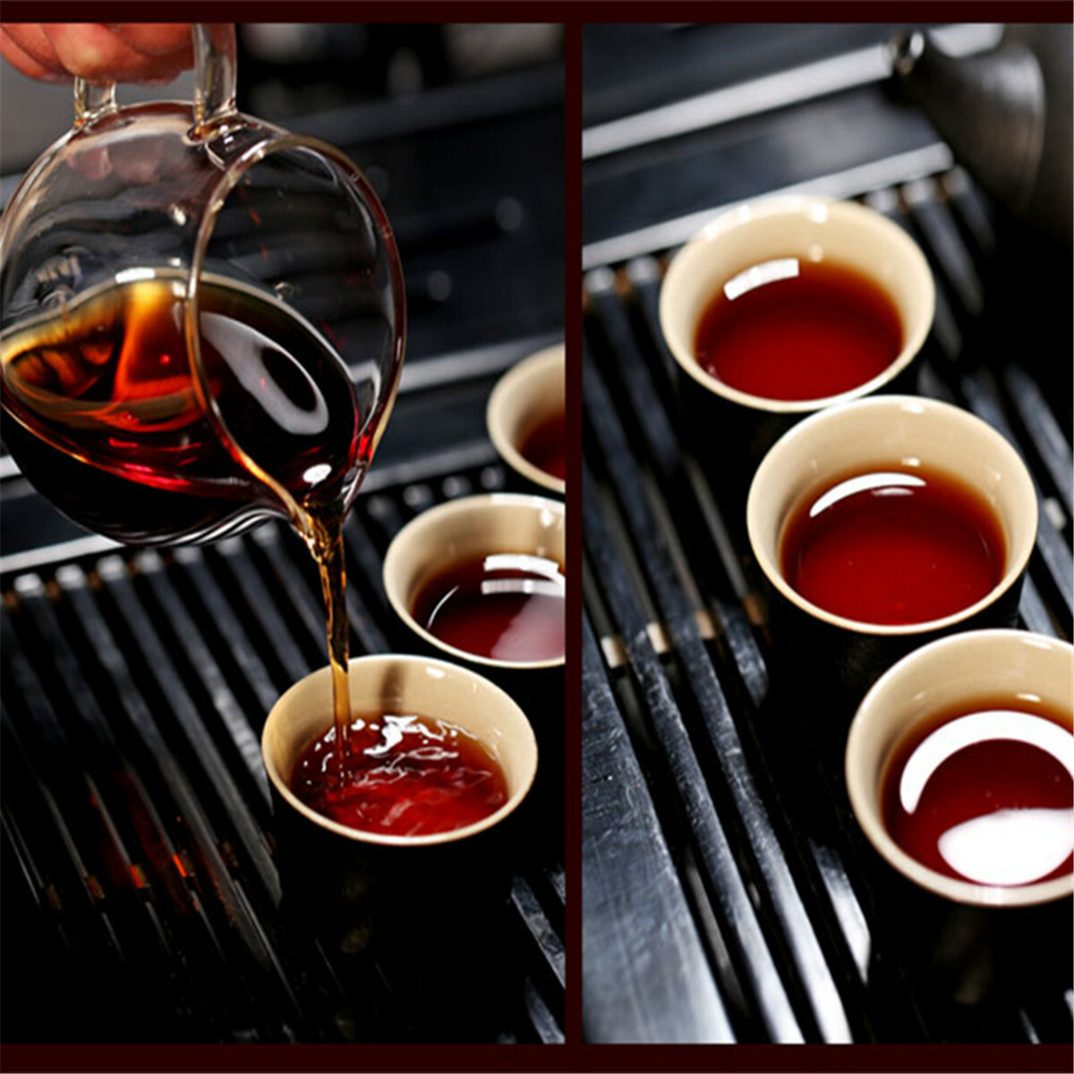 5pcs Black Pu-erh Tea Top Grade Yunnan Original Puer Red Tea Pu’er Tuo Cha 500g