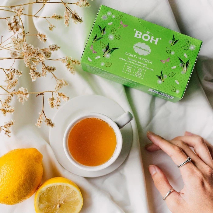 BOH Lemon Myrtle Herbal Tea – 25 Bags Relaxing Lemongrass Lime Citrus Blend