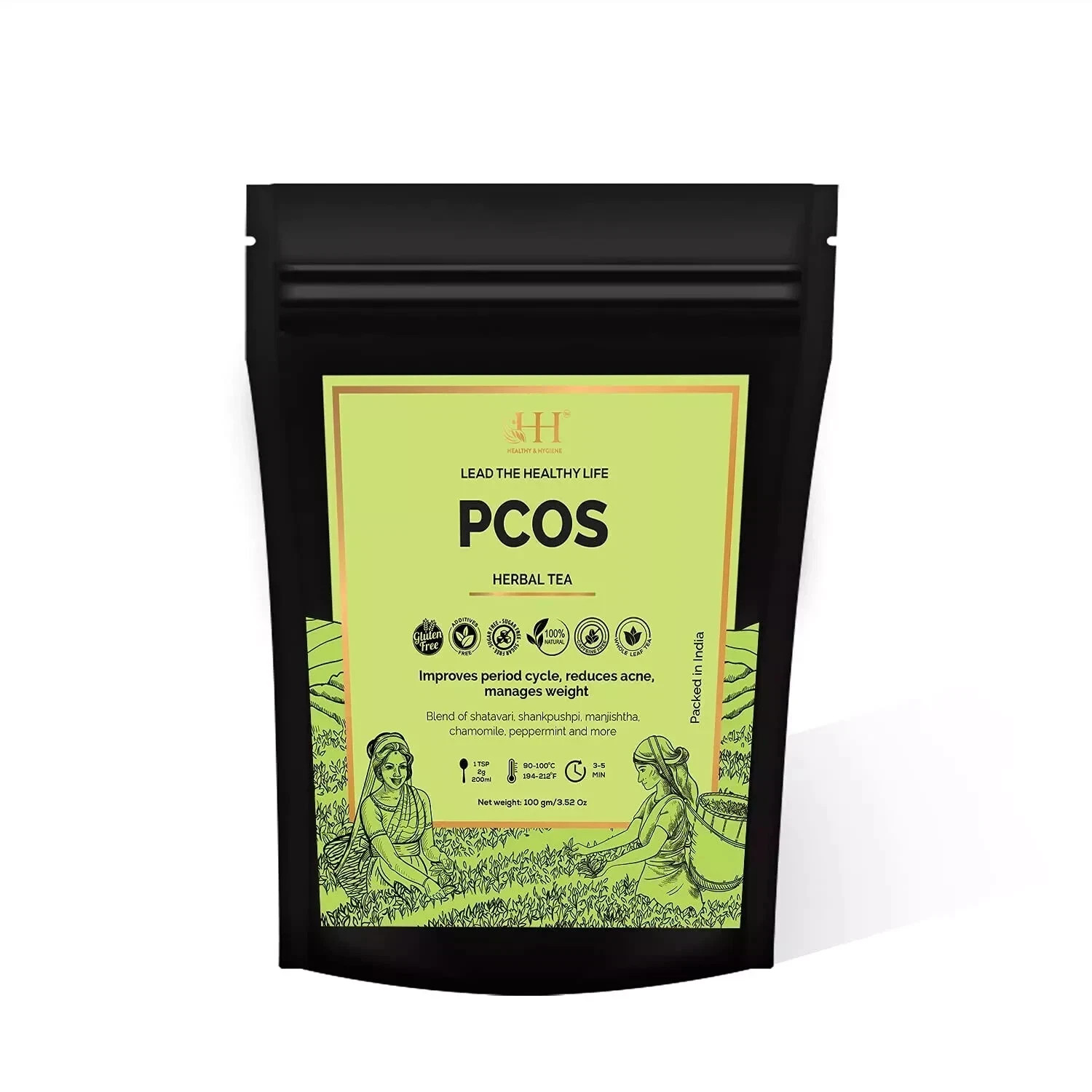 HEALTHY & HYGIENE PCOS Herbal Tea 100g Free Shipping World Wide