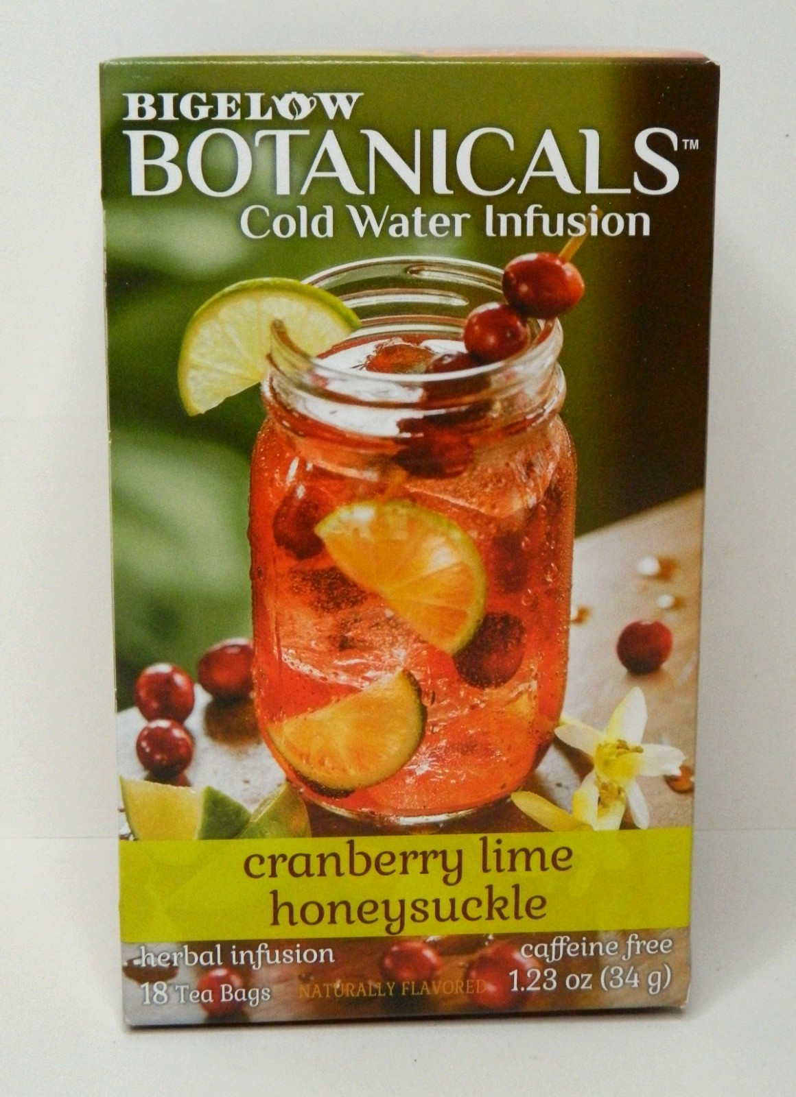 6 Bigelow Botanicals Cold Water Infusion Tea CRANBERRY LIME HONEYSUCKLE BB 6/26