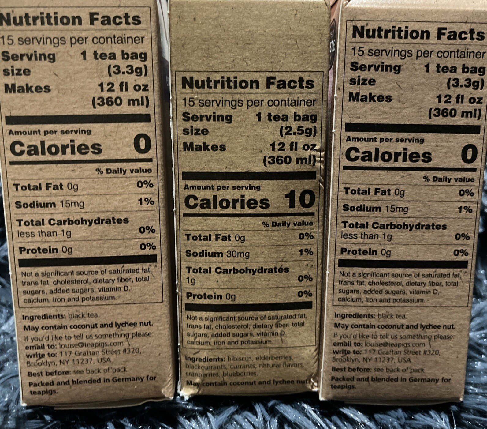 5 Assorted Boxes Of Teapigs Temples (15/box) English, Chamomile & Super Fruit