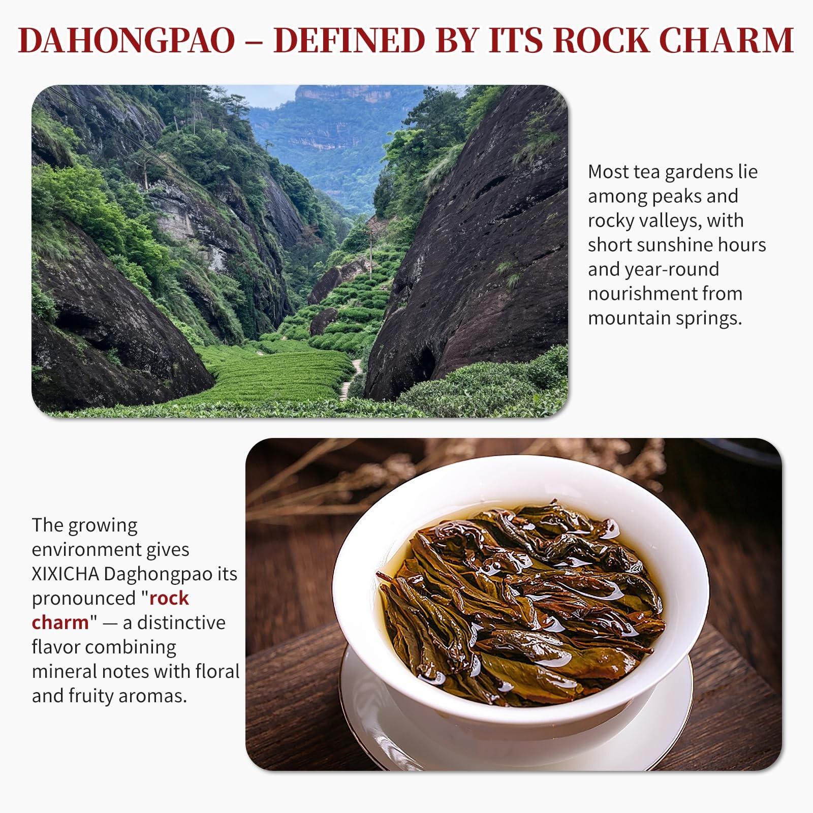 Dahongpao Oolong Tea 4.23oz (120g) China Wuyi Mountain Big Red Robe Oolong Te…
