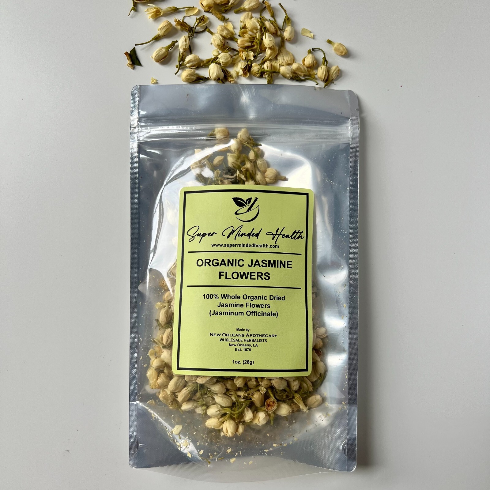 Jasmine Flower 100% Organic Whole (Jasminum Officinale)