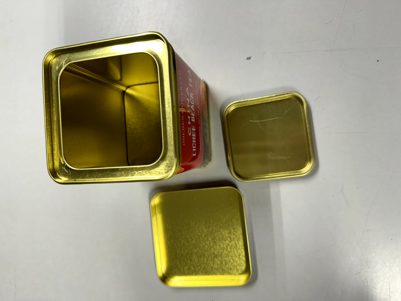 Golden Sail Chinese Loose Leaf Tea – Lichee Black Tea – **EMPTY TIN ONLY**