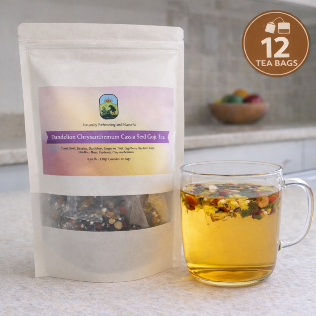 Dandelion and Wolfberry 12 bags Chrysanthemum Cassia Seed Detox Tea Relax Tea