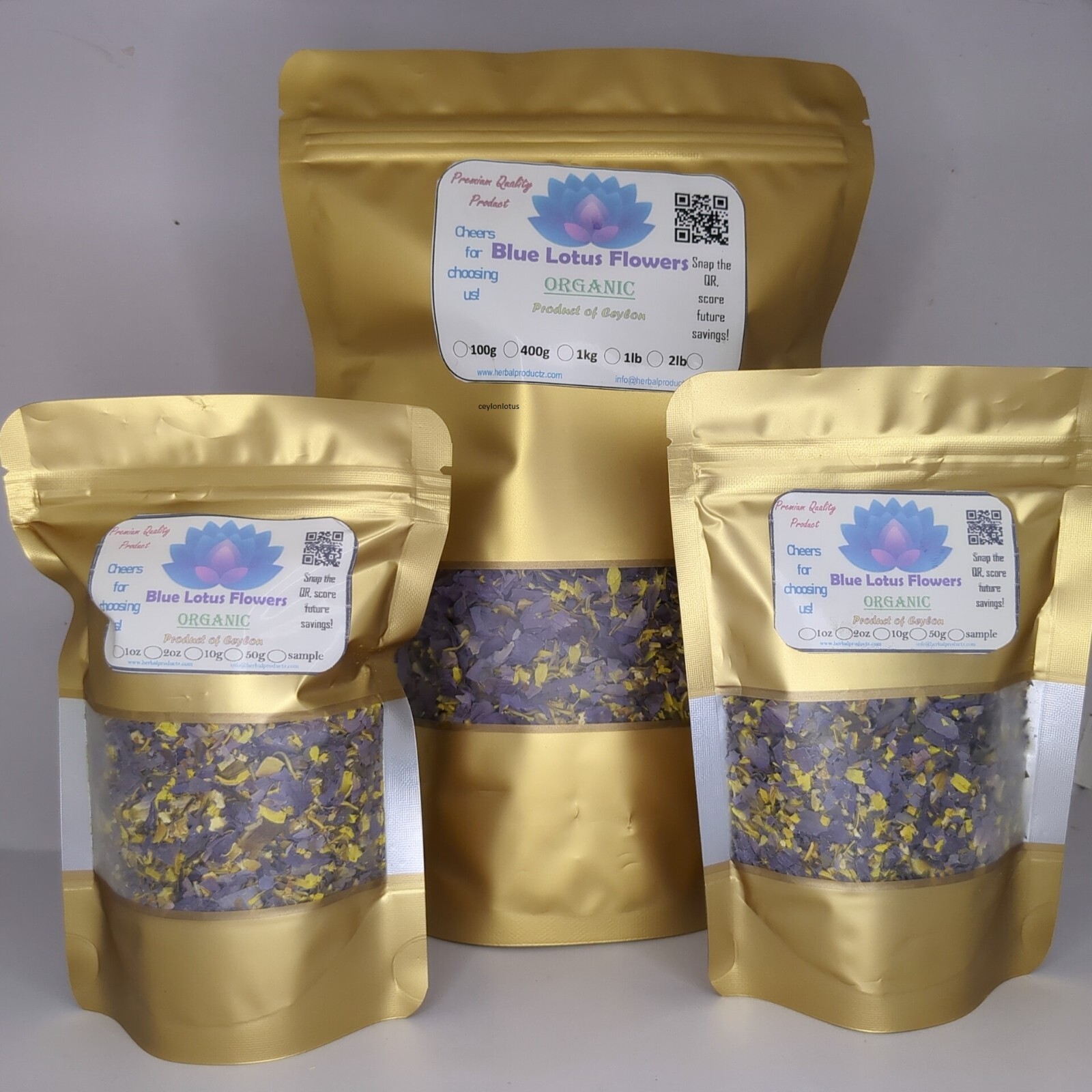 Dried BLUE LOTUS, Nymphaea Caerulea Organic Herbal Hand Picked Flowers Tea/Smoke