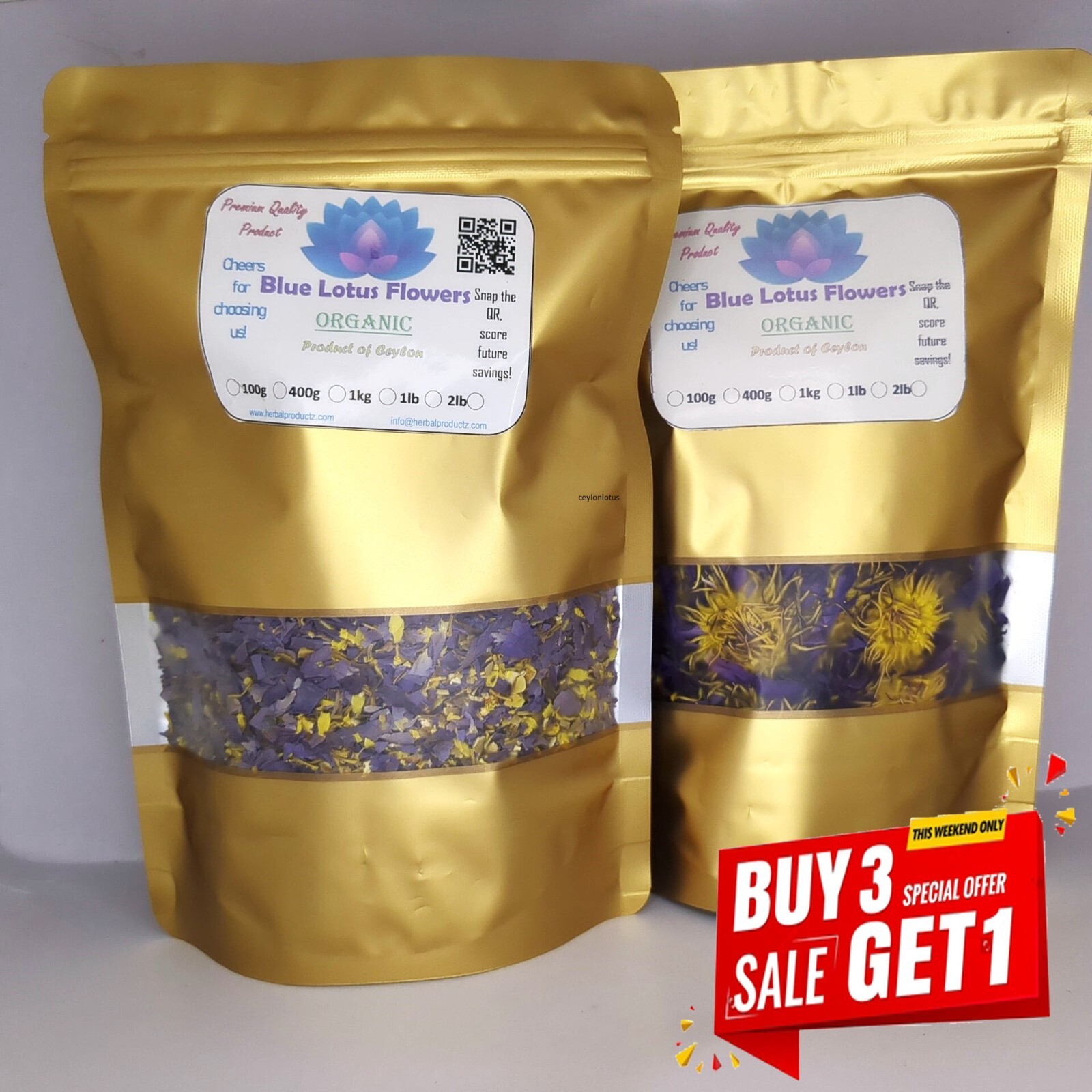 Dried BLUE LOTUS, Nymphaea Caerulea Organic Herbal Hand Picked Flowers Tea/Smoke