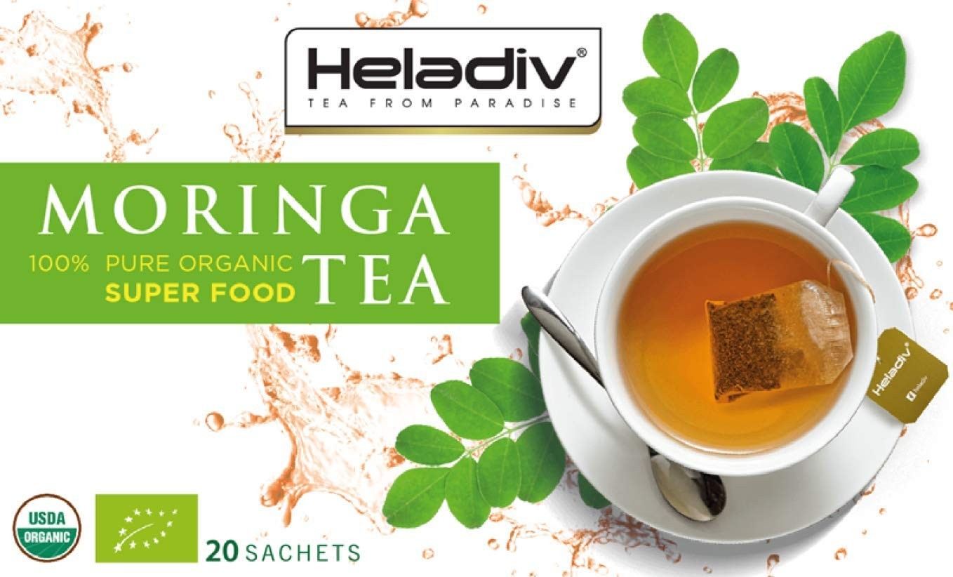 20 Individually Sealed Moringa Tea Bags – Herbal Energy & Stress Relief