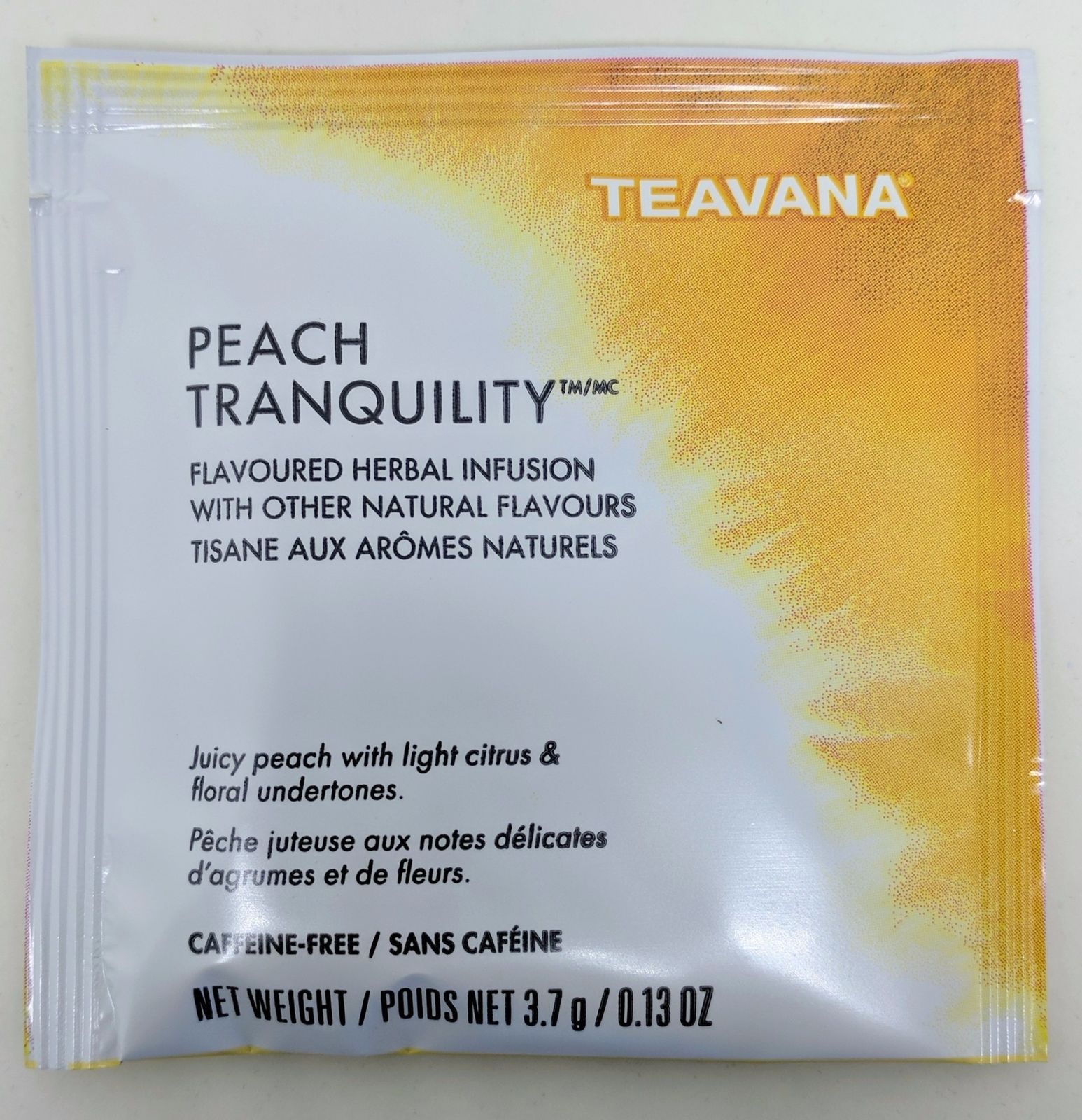 🌈 NEW! RARE 2024 STARBUCKS TEAVANA PEACH TRANQUILITY HERBAL 10 SACHETS TEA BAGS