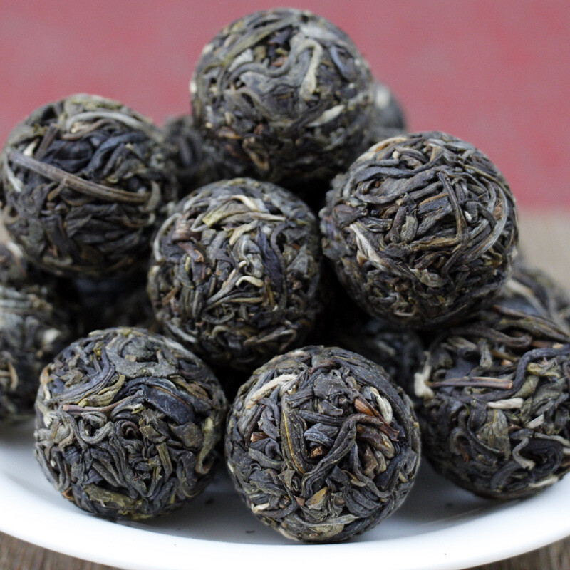 Moonlight White Tea Dragon Pearl 10 Pcs Raw Pu erh White Tea Natural Aged