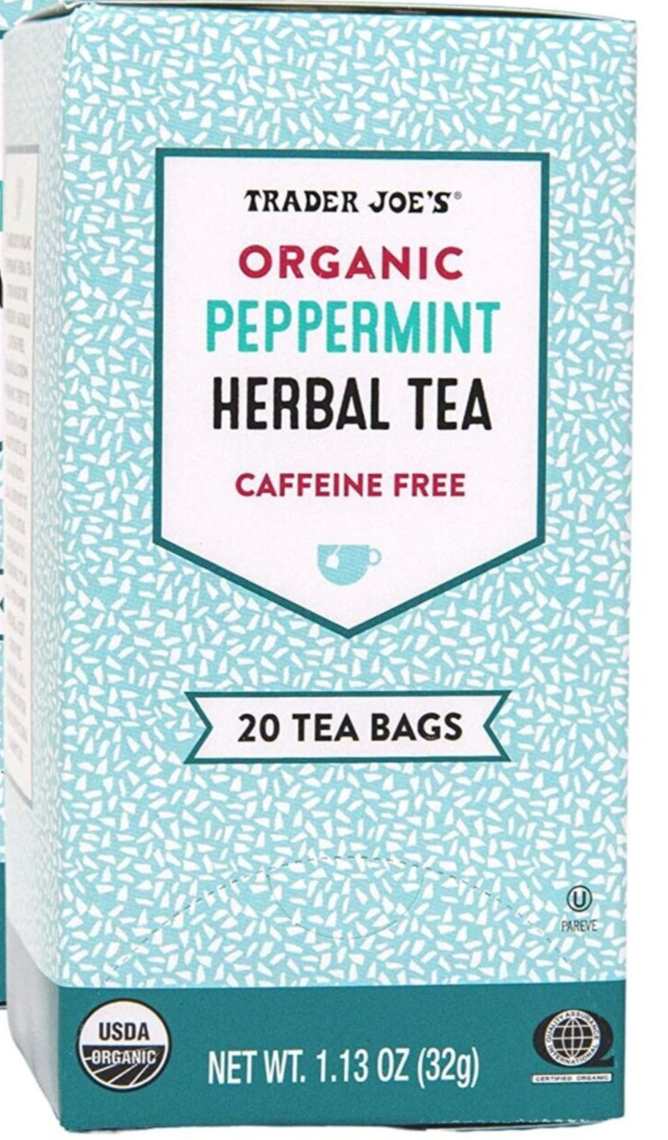 3 Packs Trader Joe’s Organic Peppermint Herbal Tea 20 Tea Bags Each, Total 60 ct