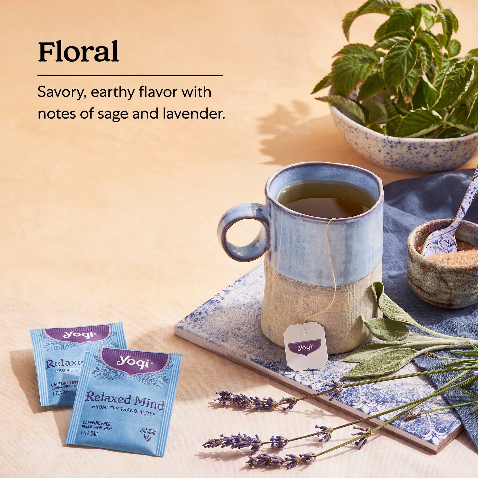 Yogi Tea – Relaxed Mind – Promotes Tranquility – 6 Pack, 96 Tea Bags