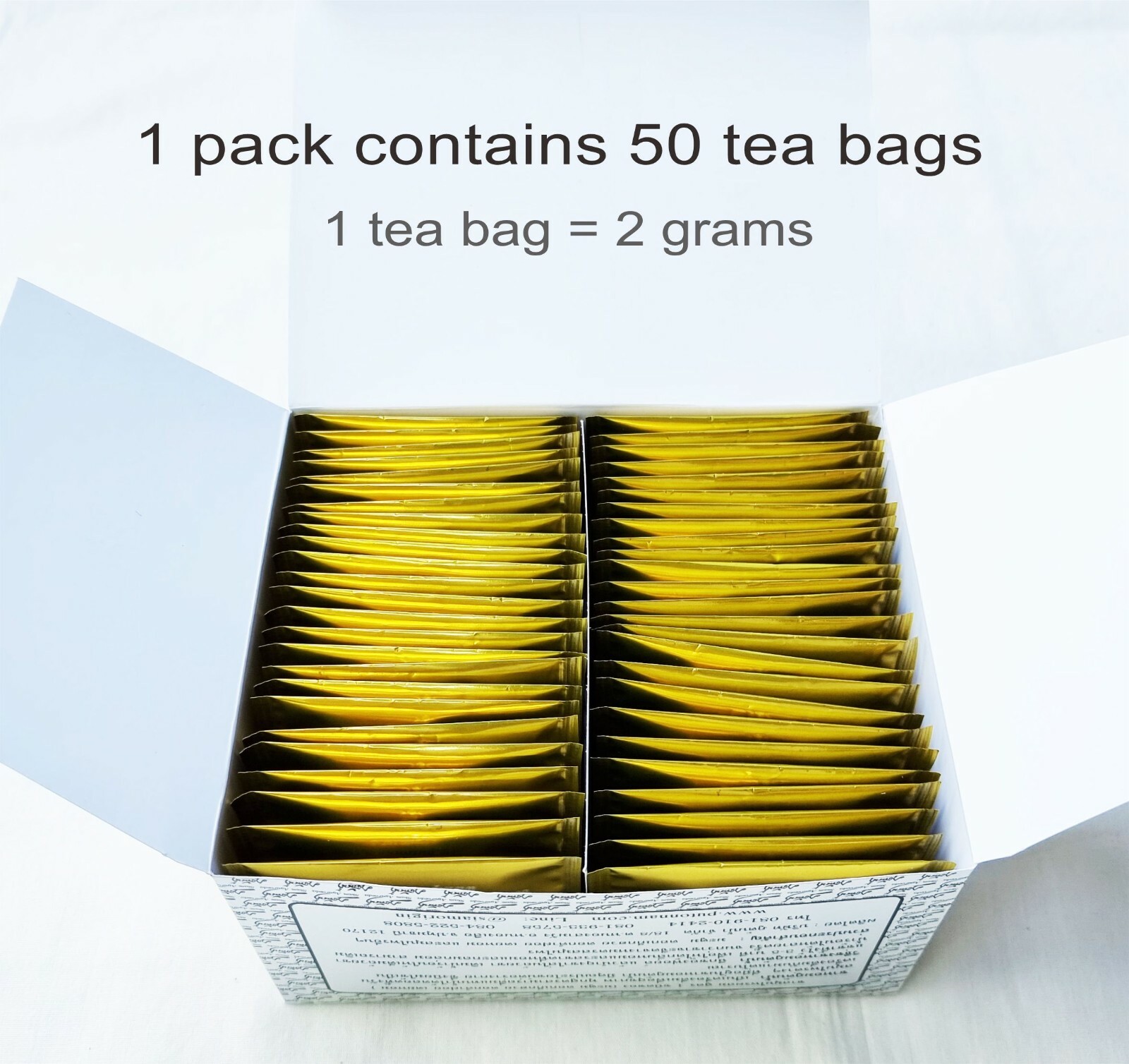 CHAHOM PuTonNam Thai Herbal Tea Non-Caffeine Formula1 2grams/50 tea bags