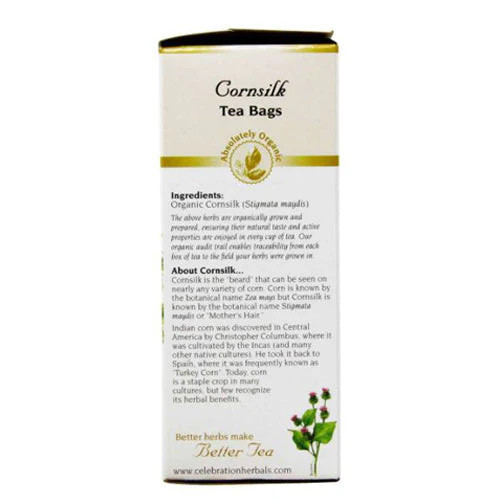 Organic Cornsilk Tea 24 Bags by Celebration Herbals