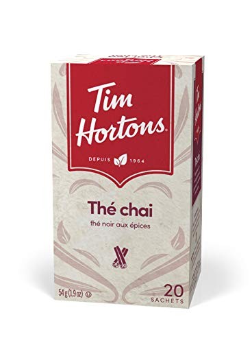 Tim Hortons Chai Tea Bags 20 Count Exotic Black Tea Blend Imported From Canada