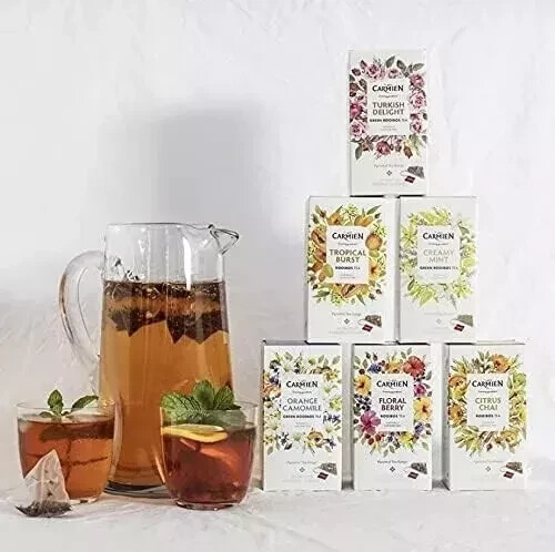 Carmién Tea Turkish Delight Green Rooibos Tea 20’s , 50g Free Shipping