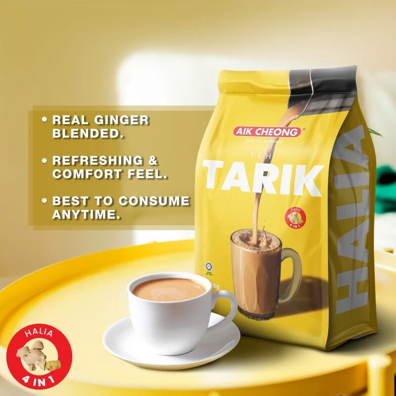 AIK CHEONG Teh Tarik – Halia (38g x 12 sachets)