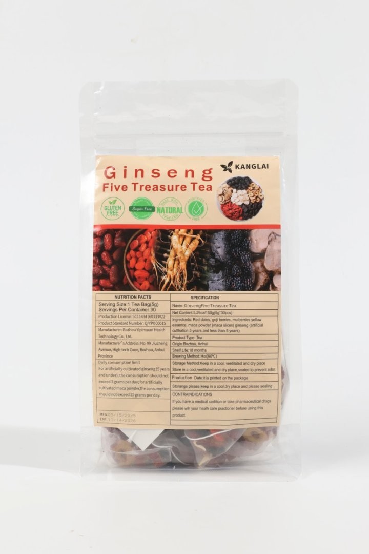 30pcs Ginseng six treasure tea , Kidney tea ,liver tea , red date kidney health