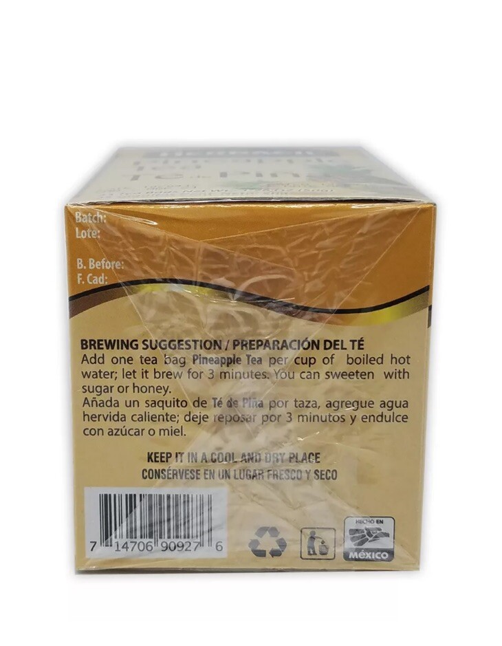New Herbacil Pineapple, Piña Tea 25 bags FAST SHIPPING