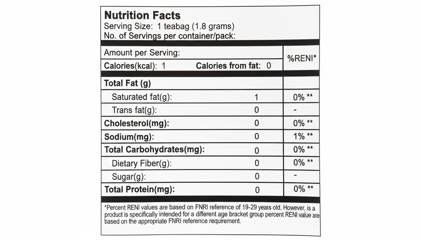 Paragis Moringa Guyabano Herbal Tea 20 Bags – Caffeine-Free Botanical Blend