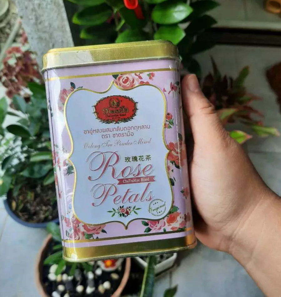 Cha Tra Mue, original rose tea, Thai tea, Rose Tea, Premium Tea Bag Can