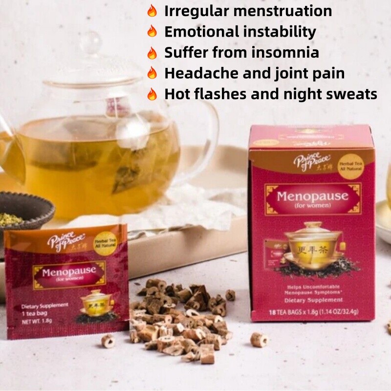 PMS Tea-Menopause Tea-Relief Herbal Tea-Wellness Tea for Women’s Hormonal Health