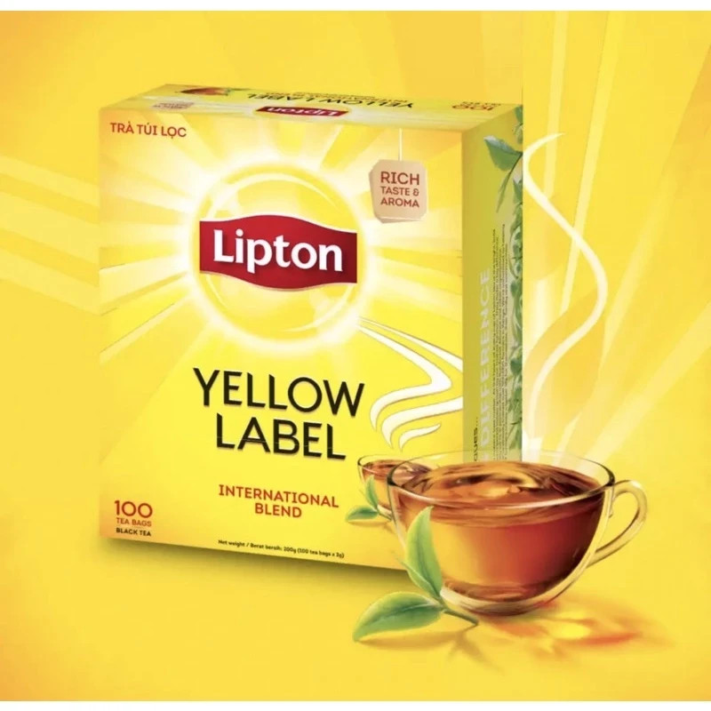 LIPTON YELLOW LABEL BLACK TEA 2 X 100S (2G) – FREE SHIPPING