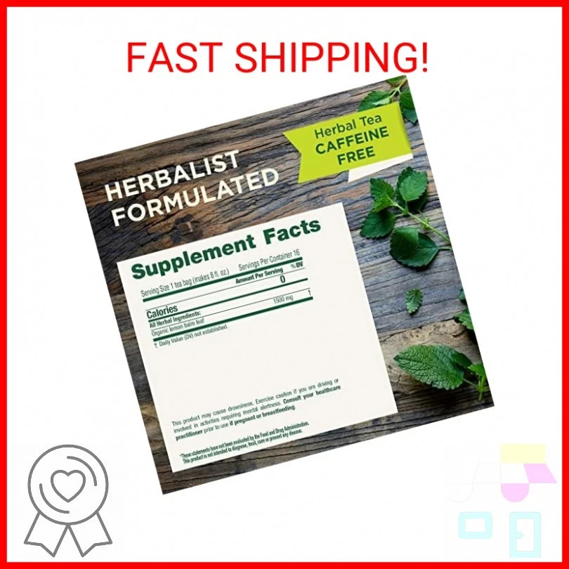 Traditional Medicinals Organic, Lemon Balm – Supports Stress Relief & Digestive