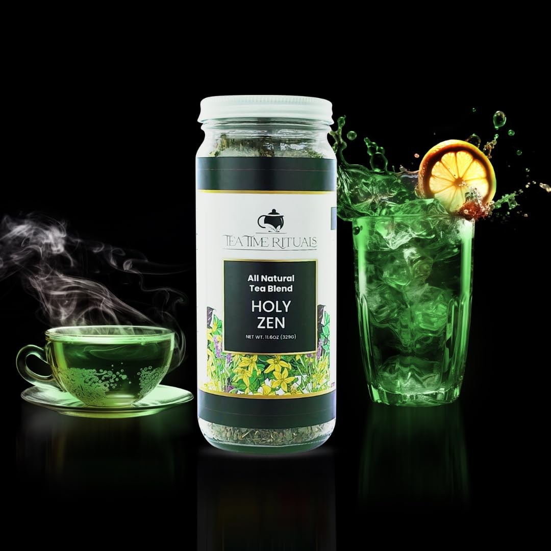 – Holy Zen – All Natural Loose Leaf Tea Blend (Holy Basil, Lemon Balm, Catnip…