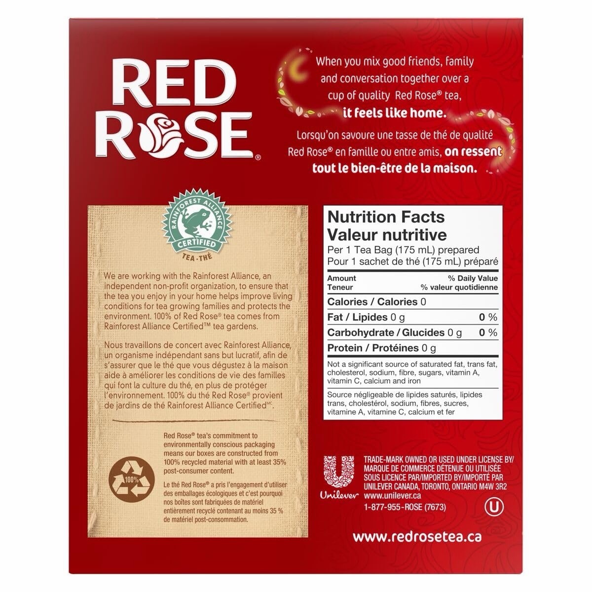 Red Rose Tea Orange Pekoe 70 Count – Fresh from Canada