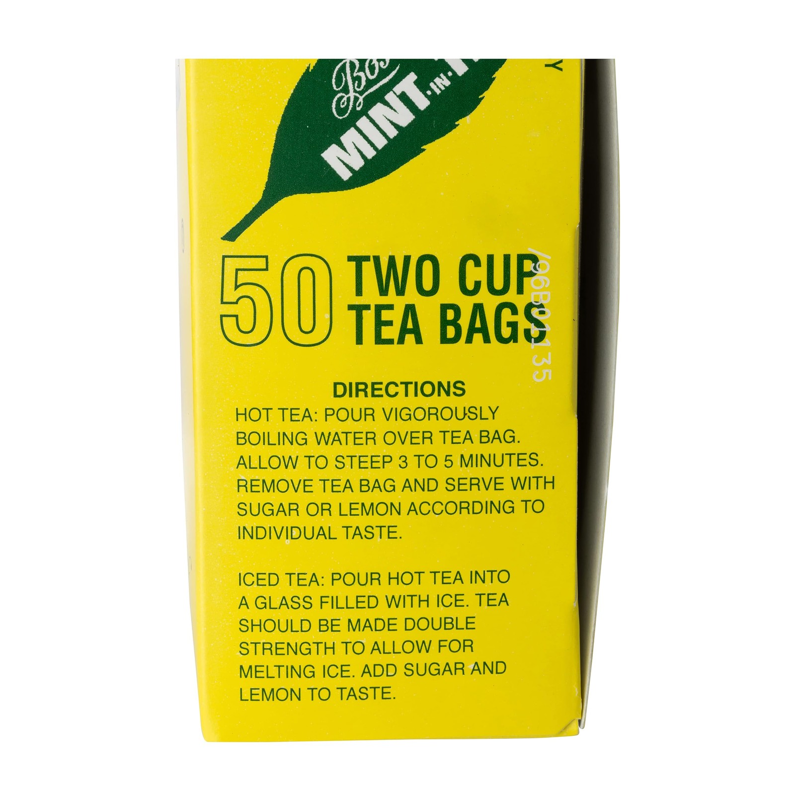 Boston’s Mint-In-Tea Two Cup Tea Bags – 50 CT