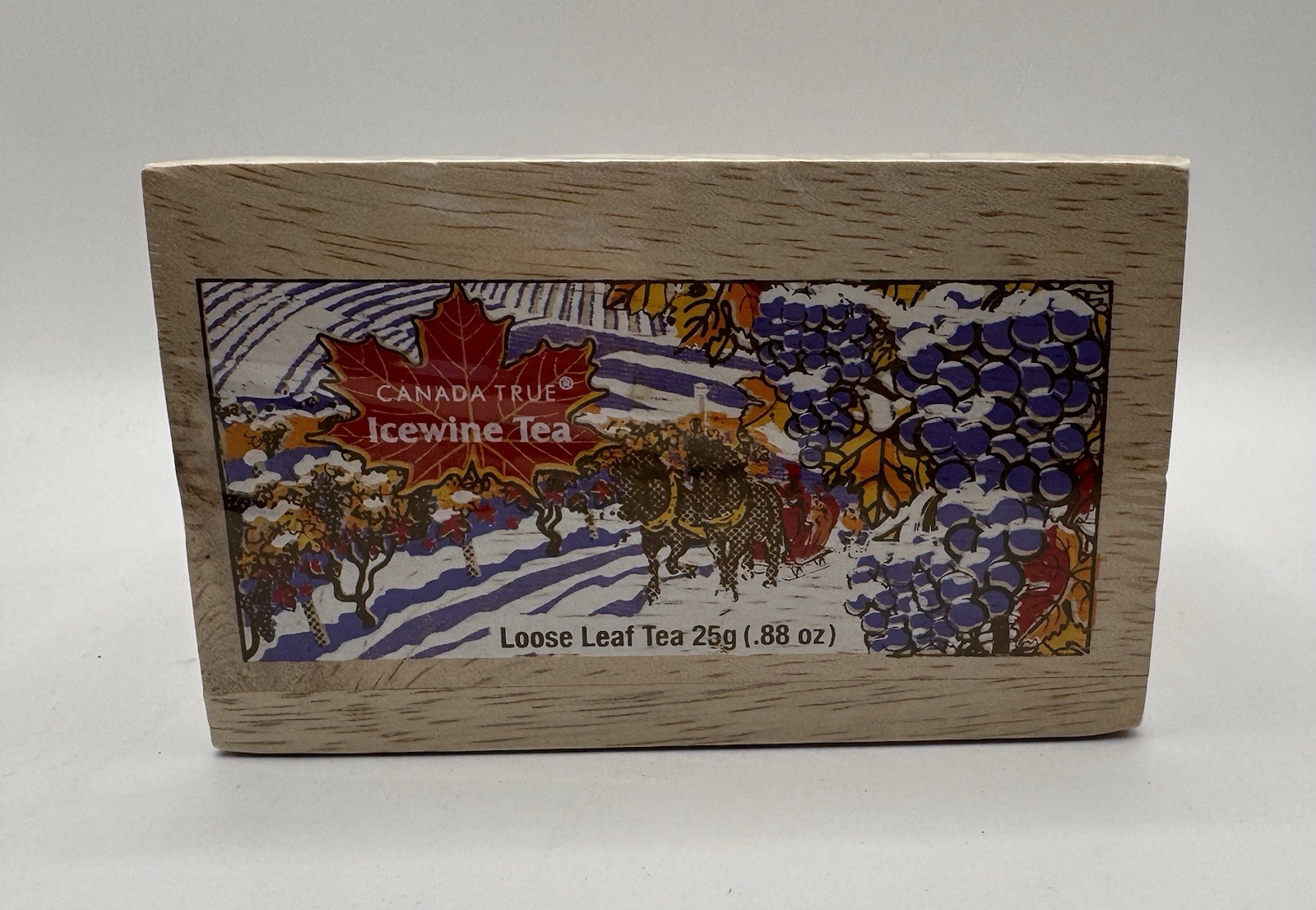 Canada True Ceylon Icewine Tea Decorative Wooden Box Sealed