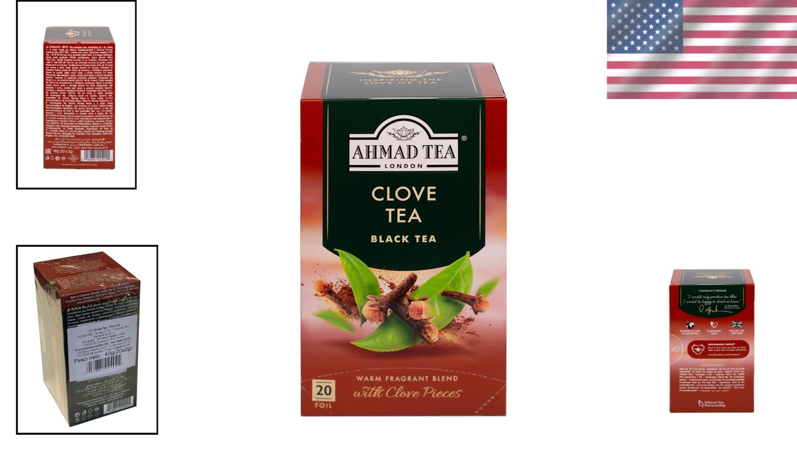 Black Tea with Clove – 20 Teabags, Naturally Caffeinated & Sugar-Free