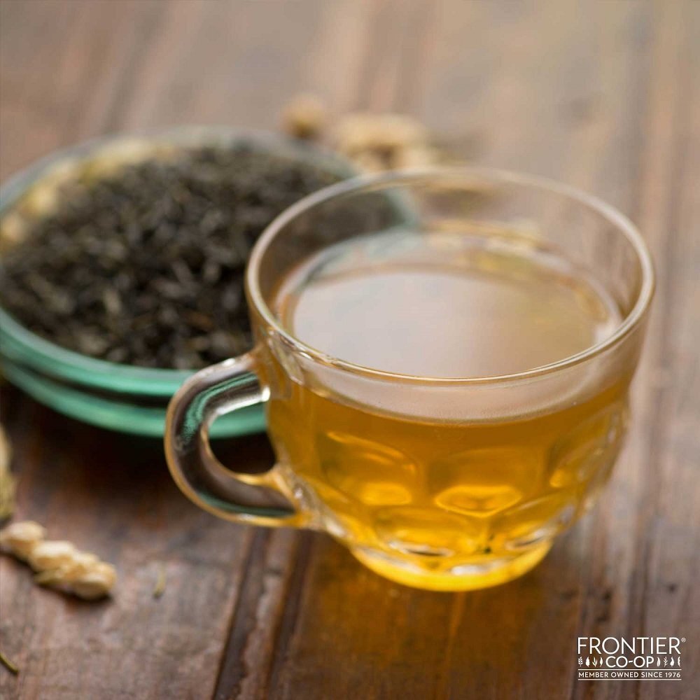 Organic Fair Trade Jasmine Loose Leaf Green Tea 1 Pound Tasty Floral Flavor