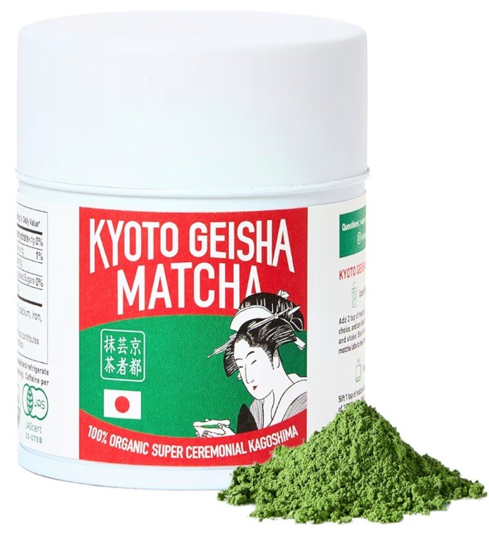 Kyoto Geisha Matcha Organic Ceremonial Grade Japanese Matcha Green Tea Powder