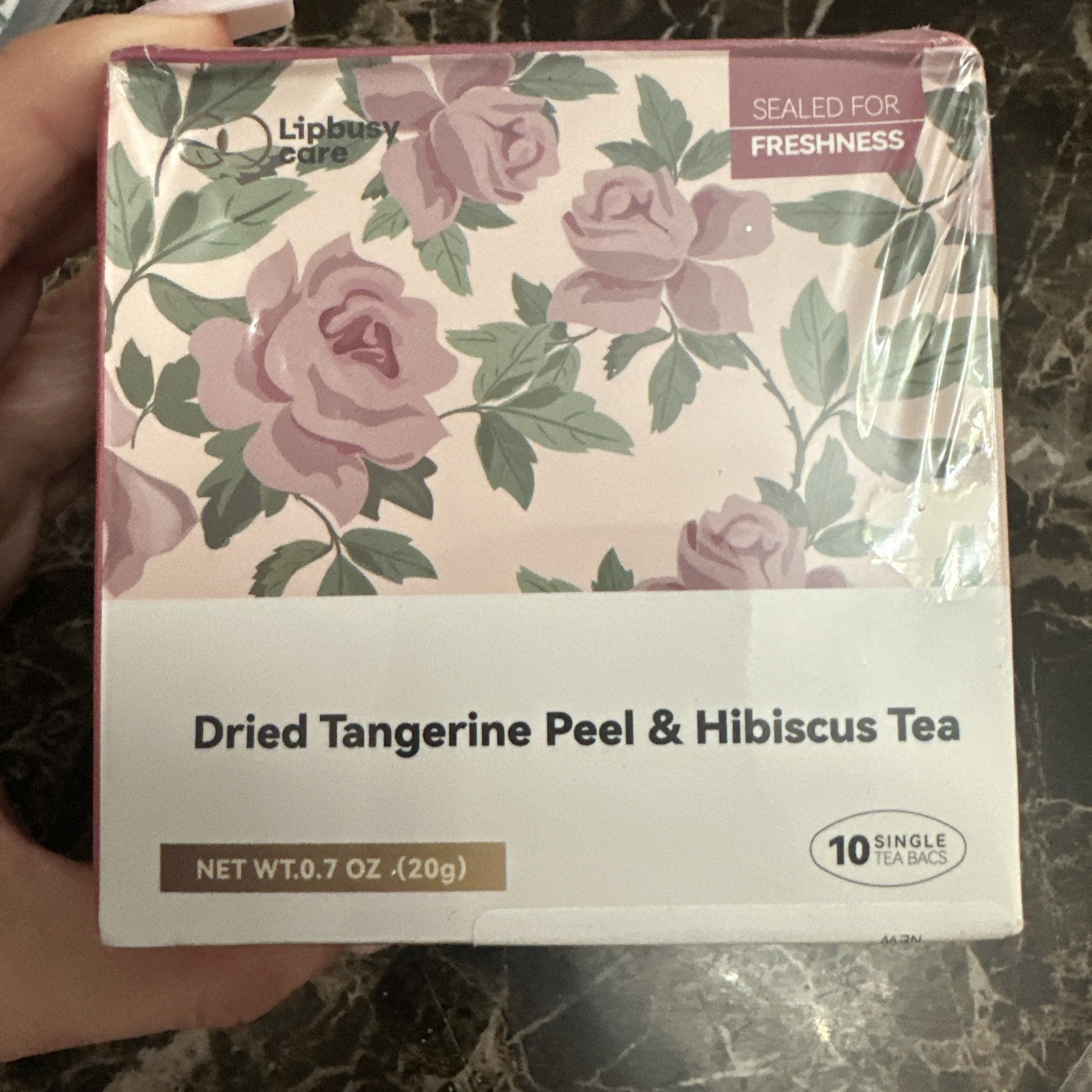 Dried Tangerine Peel & Hibiscus Tea 10 Single Bags